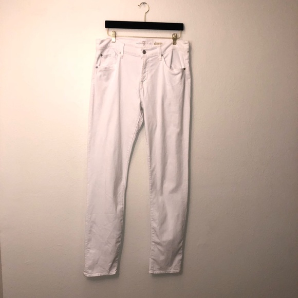 7 For All Mankind White Slimmy - Picture 3 of 5